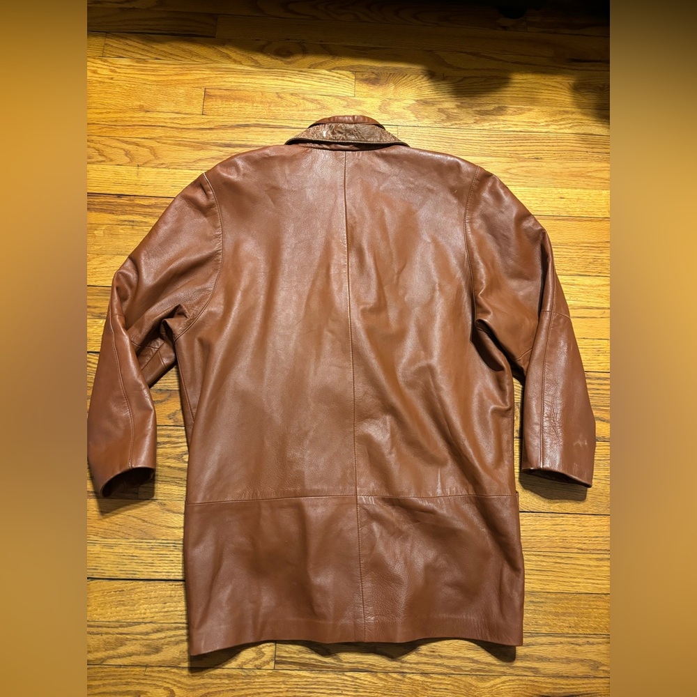 Talk of the Walk Vintage Brown Leather Jacket - Picture 12 of 14